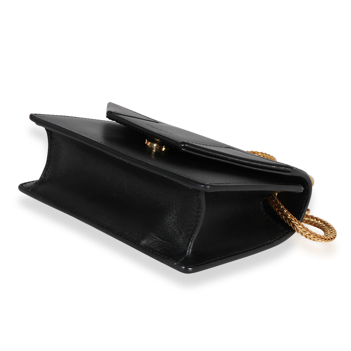 Black Smooth Leather Mini Betty