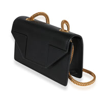 Black Smooth Leather Mini Betty