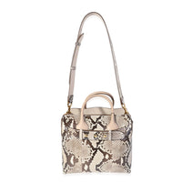 Burberry Natural Python & Pale Drift Leather Small Belt Bag Handbag bv