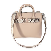 Burberry Natural Python & Pale Drift Leather Small Belt Bag Handbag pv