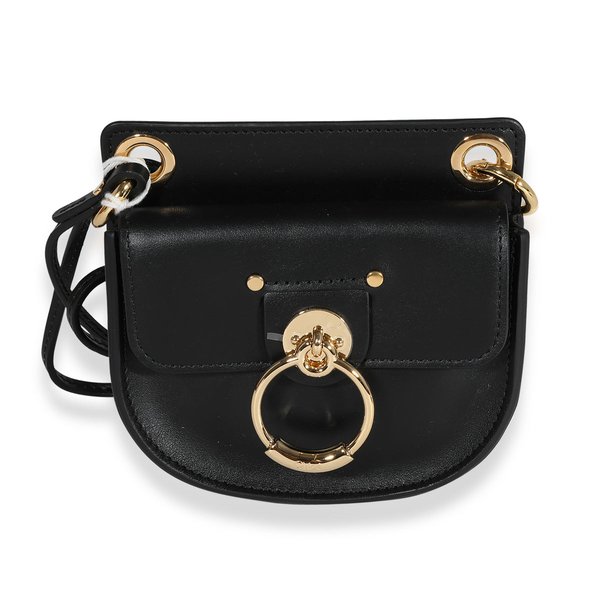 Chloe Black Leather The Mini Flat Pouch