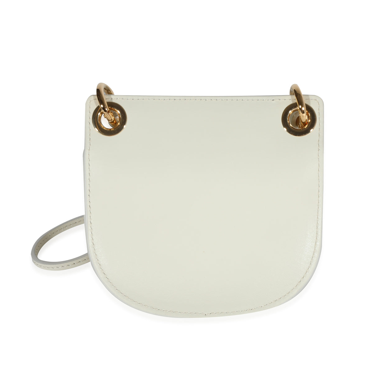 Chloe Natural White Leather The Mini Flat Pouch