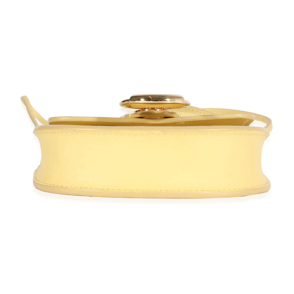 Chloé Yellow Leather The Mini Flat Pouch Handbag stamp
