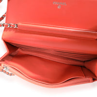Chanel Coral Lizard Wallet On Chain Handbag ad1