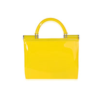 Yellow PVC Miss Sicily Jelly Top Handle Bag