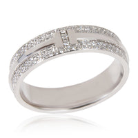Tiffany & Co. Tiffany T Wide Diamond Ring in 18k White Gold 0.57 CTW bv
