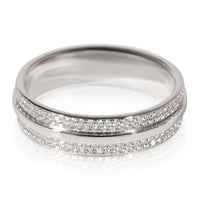 Tiffany & Co. Tiffany T Wide Diamond Ring in 18k White Gold 0.57 CTW pv