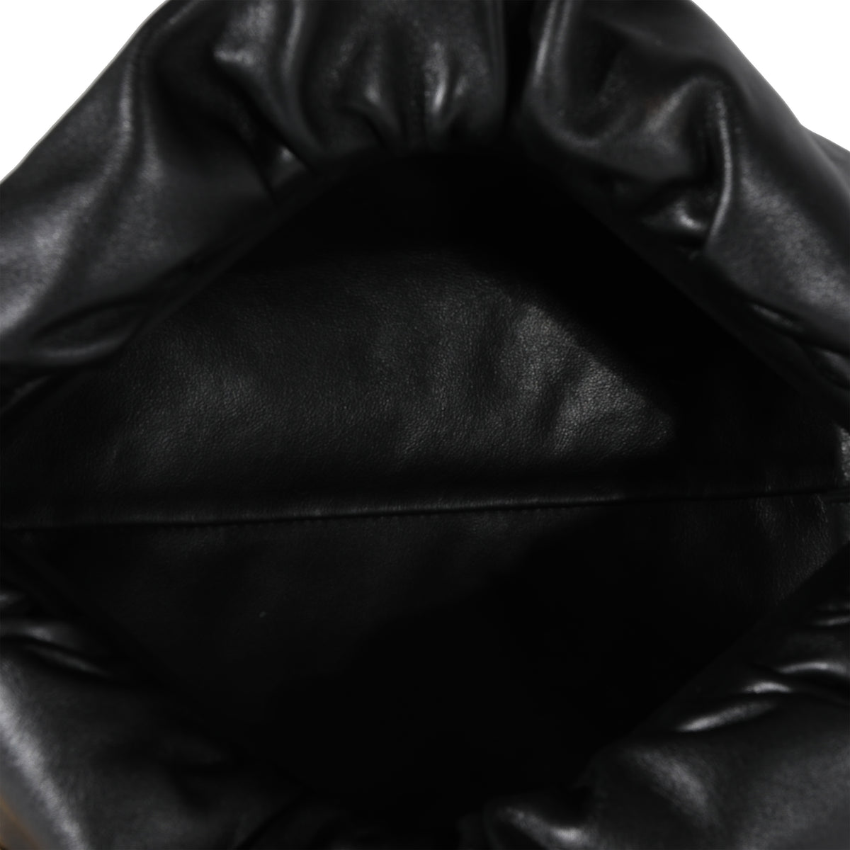 Black Calfskin Chain Pouch