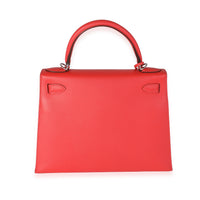 Hermès Rose Jaipur Epsom Sellier Kelly 28 PHW Handbag pv