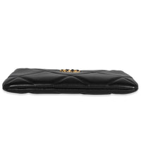 Black Lambskin Quilted Chanel 19 O Case