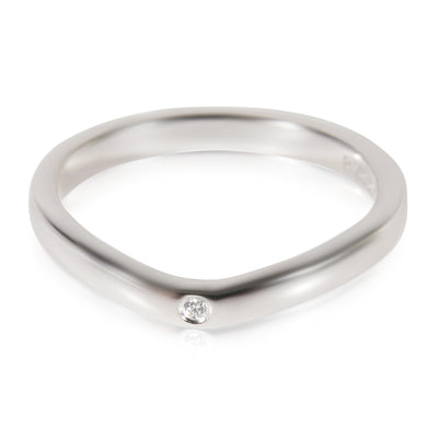 Ballerine Curved Wedding Band (Platinum)