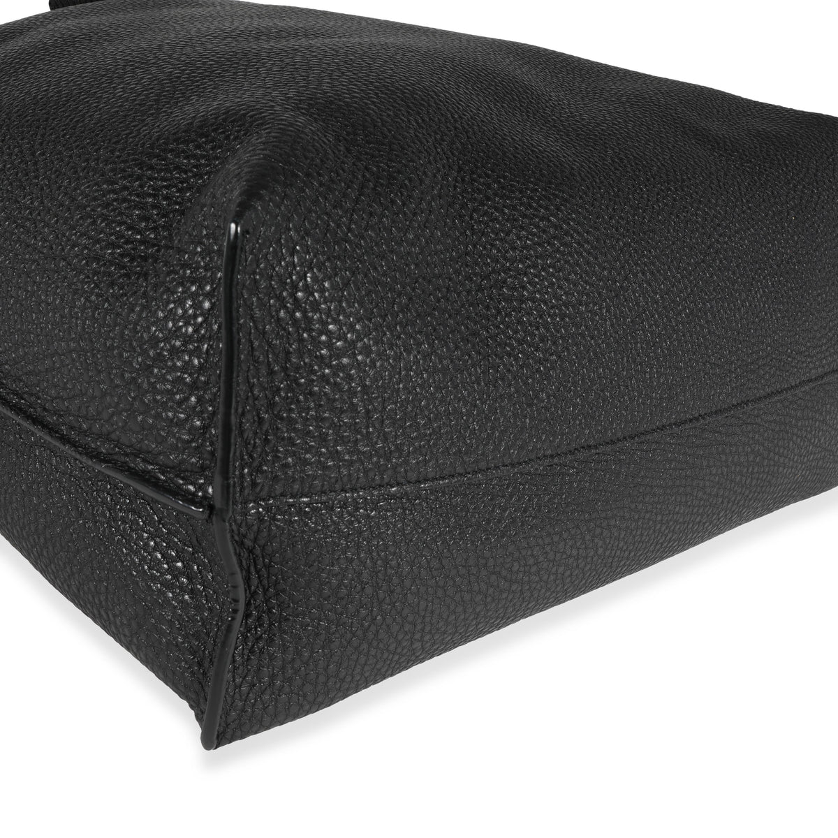 Saint Laurent Black Grained Leather Passamaneria Patti Tote Handbag box