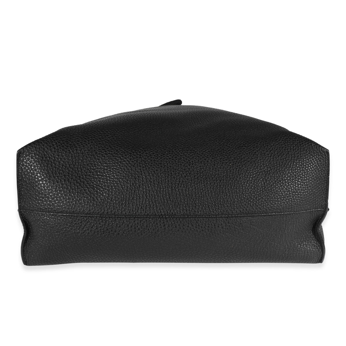 Saint Laurent Black Grained Leather Passamaneria Patti Tote Handbag stamp