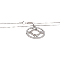 Pierced Atlas Diamond Necklace in 18k White Gold 0.20 Ctw