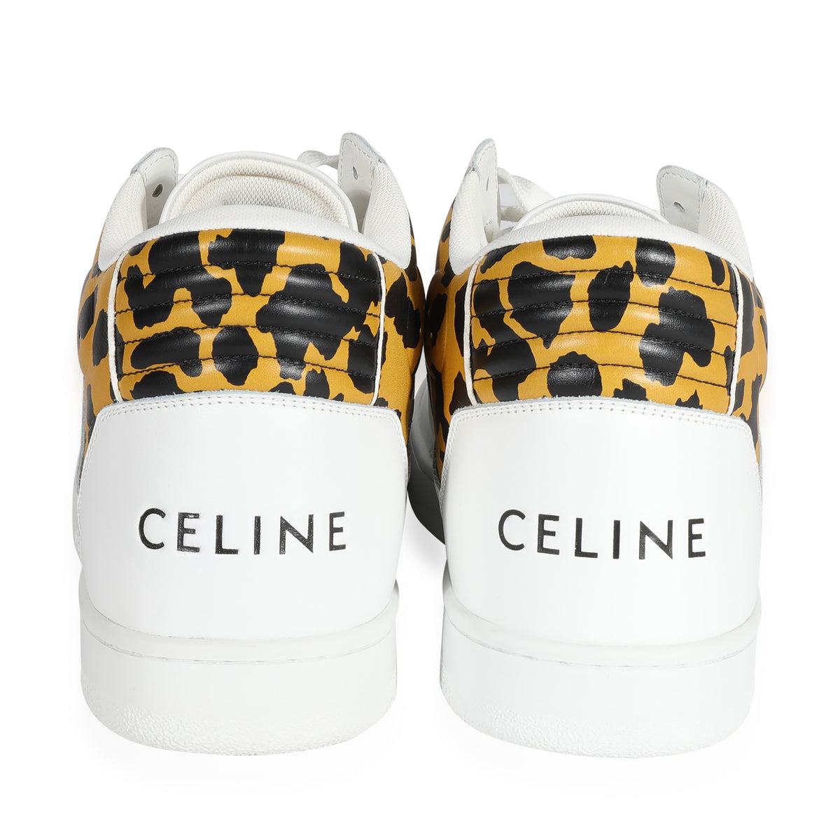 CELINE CT-02 Mid White Beige Black