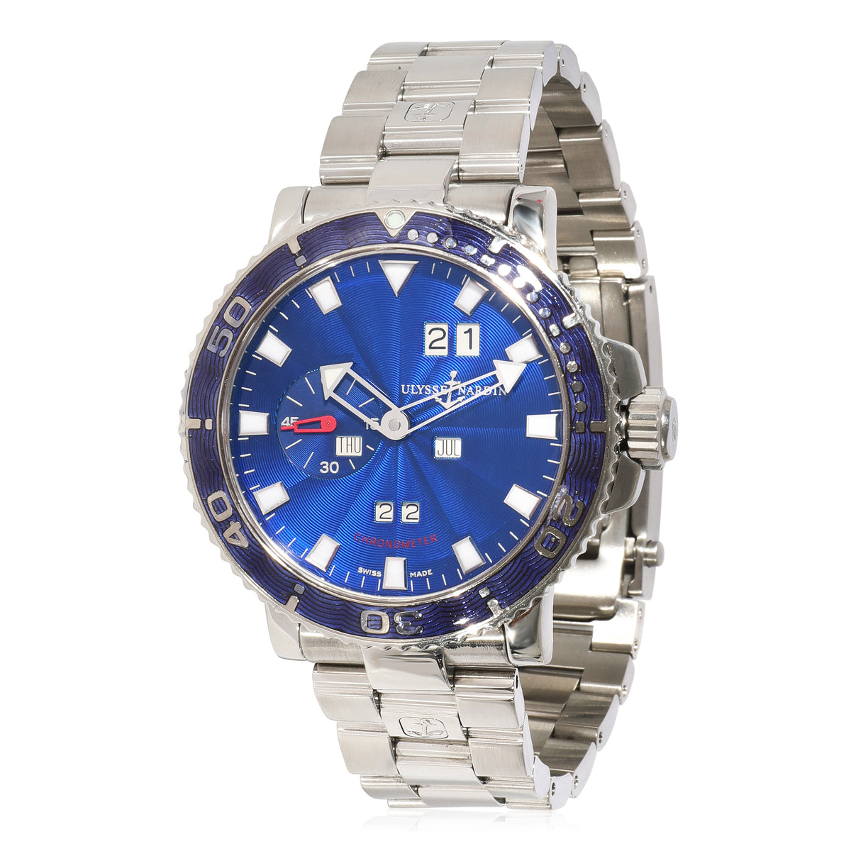 Ulysse Nardin Marine Aqua Perpetual 333 77 Men's Watch in  Stainless Steel fv