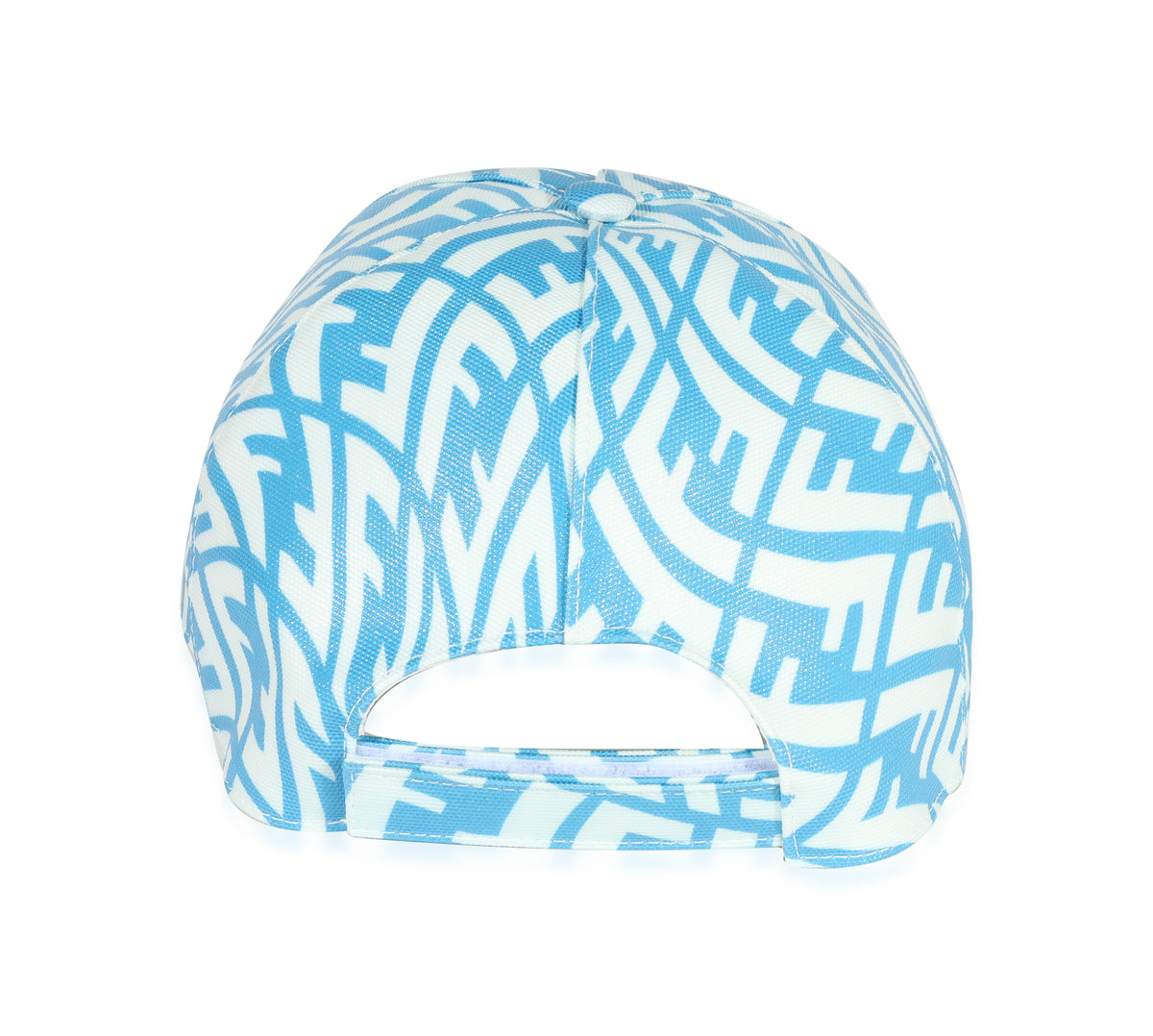 Cyber Blue & White FF Vertigo Print Coated Canvas Baseball Cap