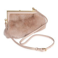 Blush Mink & Leather Small First Bag