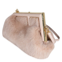 Blush Mink & Leather Small First Bag