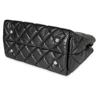 Black Quilted Aged Calfskin Reissue Shopping Tote