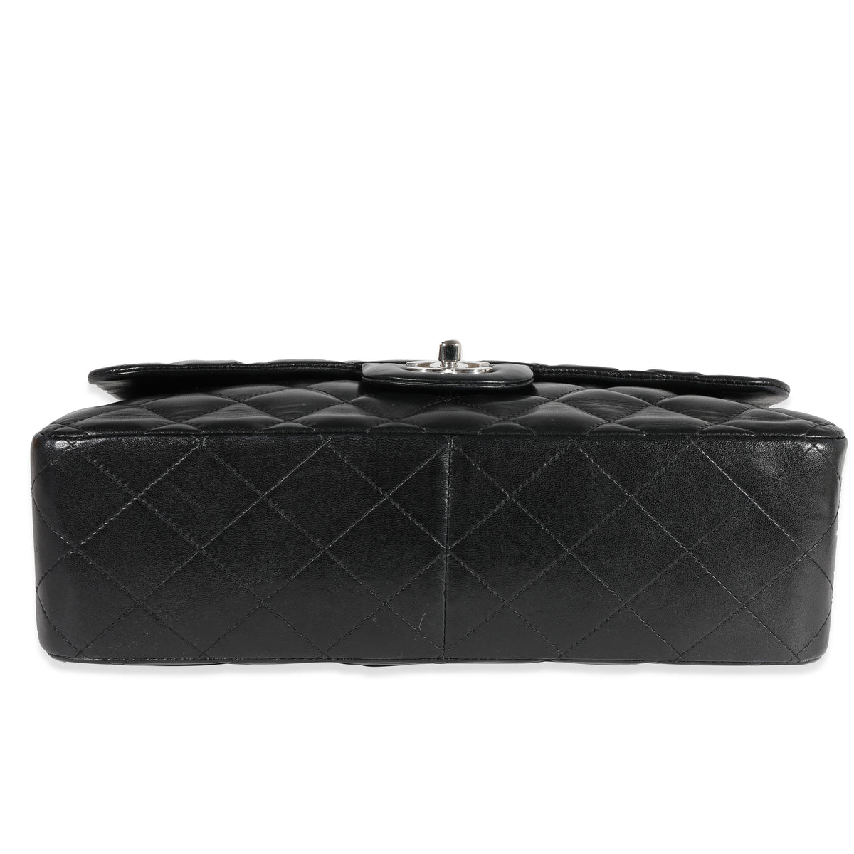 Black Quilted Lambskin Jumbo Classic Single Flap Bag