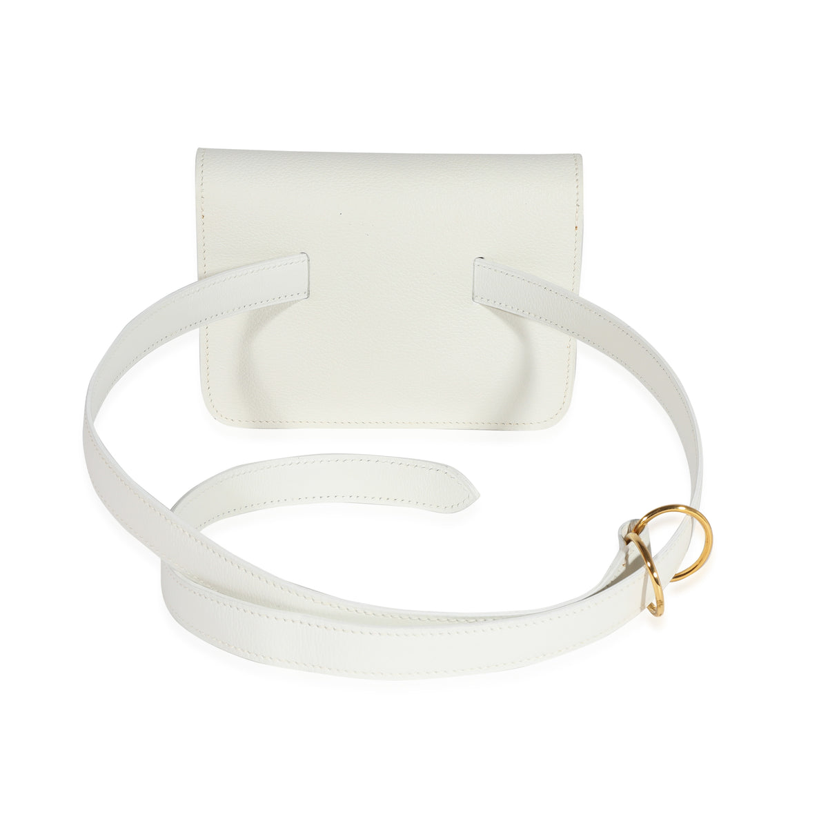 Vintage White Evergrain Pochette Belt Bag GHW