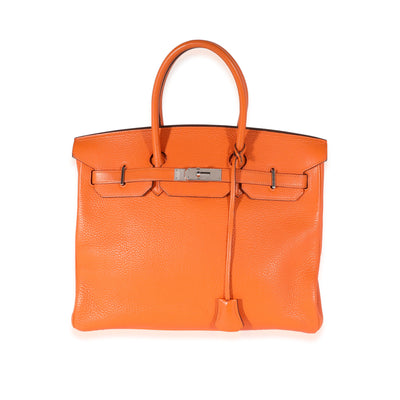 Orange Togo Birkin 35 PHW