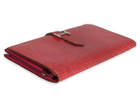 Hermès Fuchsia Lizard Classic Bearn Wallet PHW Handbag ad1
