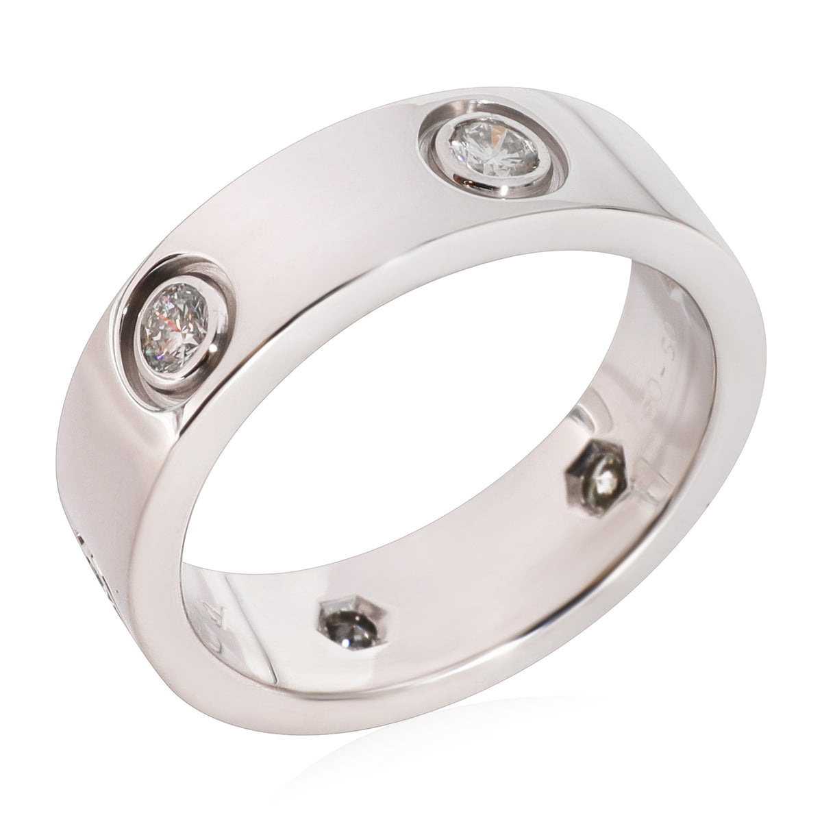 Love Ring, 6 Diamonds (White Gold)