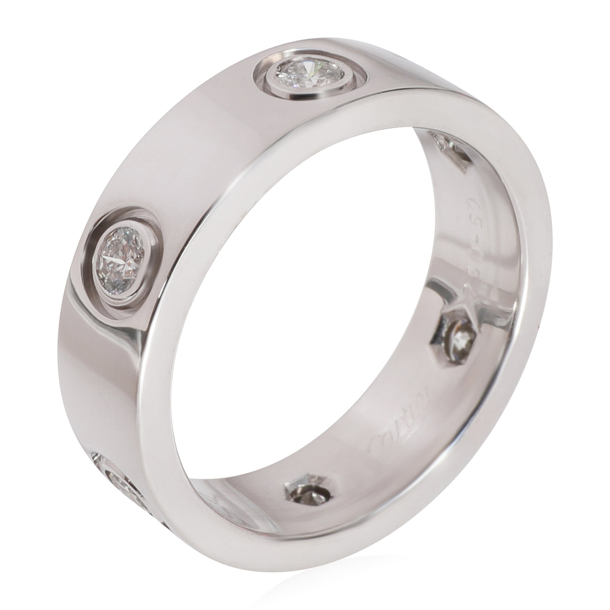 Love Ring, 6 Diamonds (White Gold)