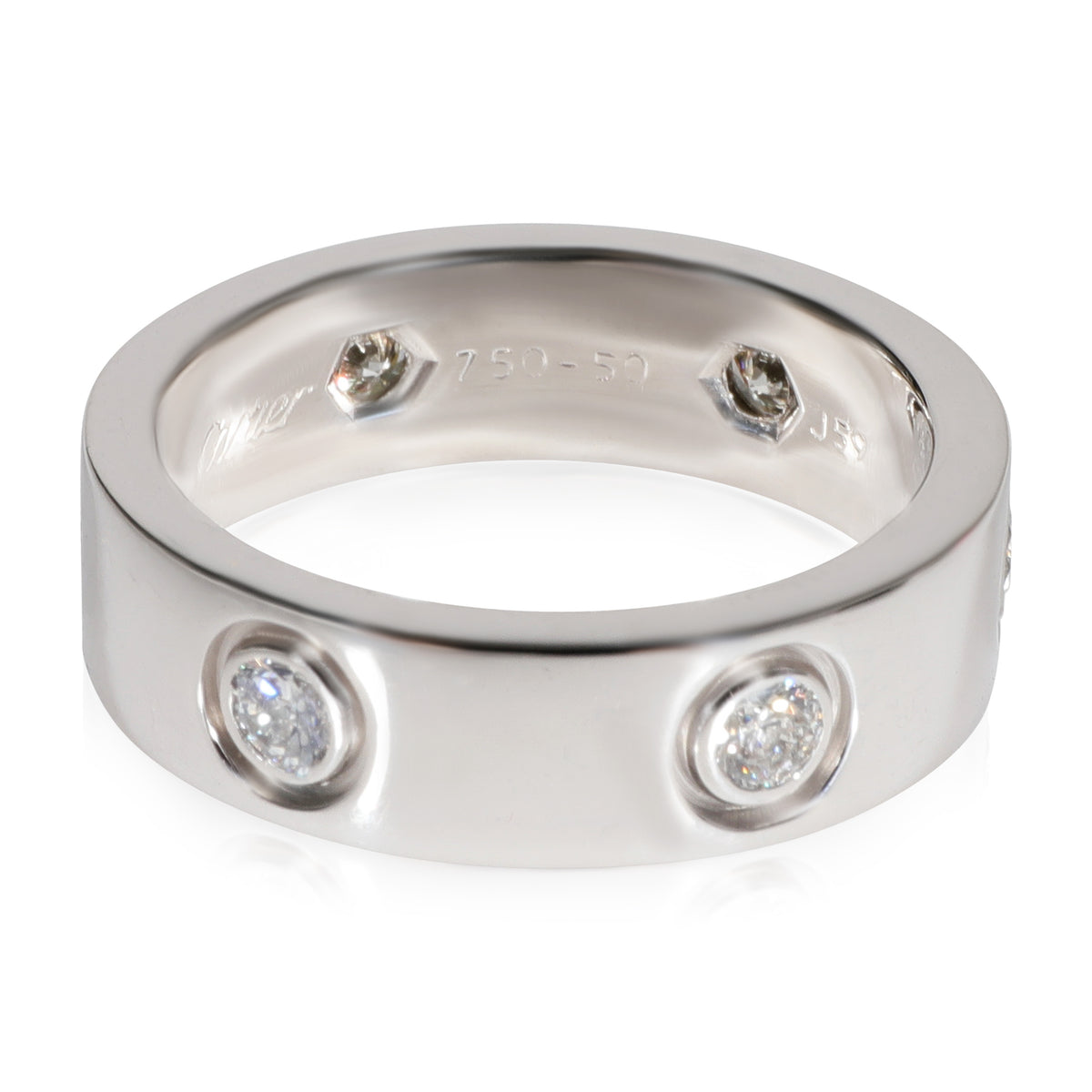 Love Ring, 6 Diamonds (White Gold)