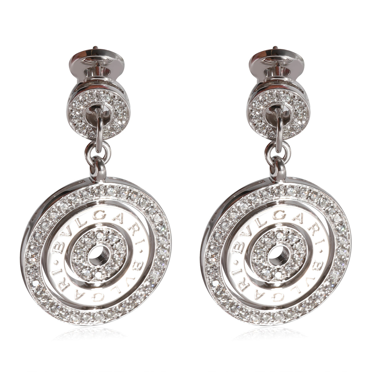 Cerchi Astrale Diamond Earrings in 18k White Gold 1.3 CTW