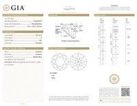 GIA Certified 1.30 Ct Round cut G VS1 Loose Diamond