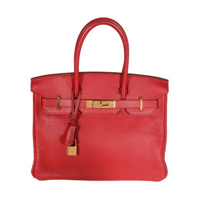 Rouge Casaque Togo Birkin 30 GHW