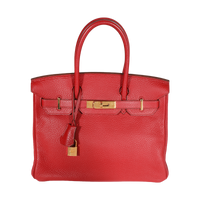 Rouge Casaque Togo Birkin 30 GHW