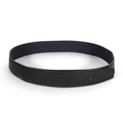 Black 135 & Bleu Nuit Togo Reversible 32mm Belt Strap