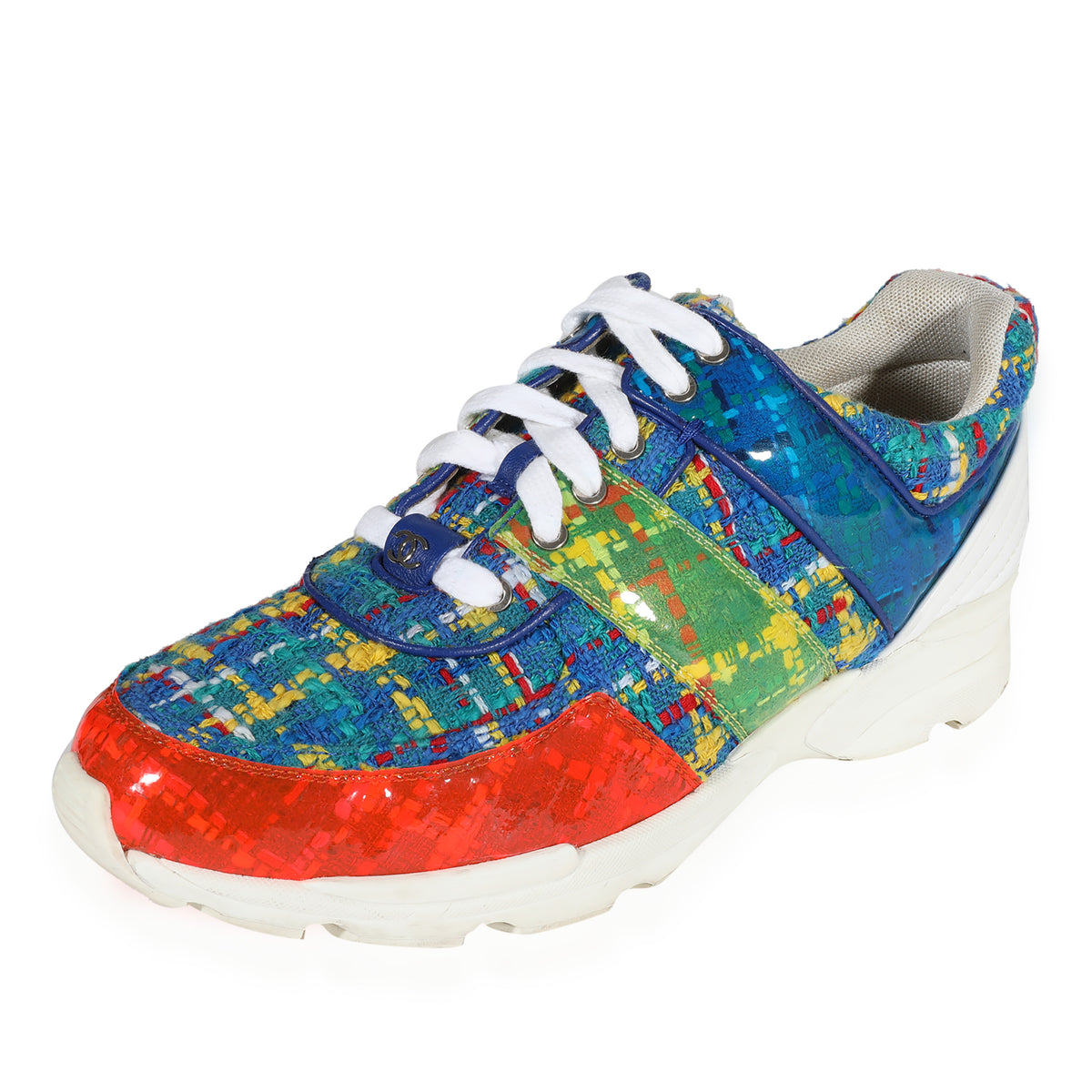 17S Multicolour PVC Tweed Sneakers 40.5