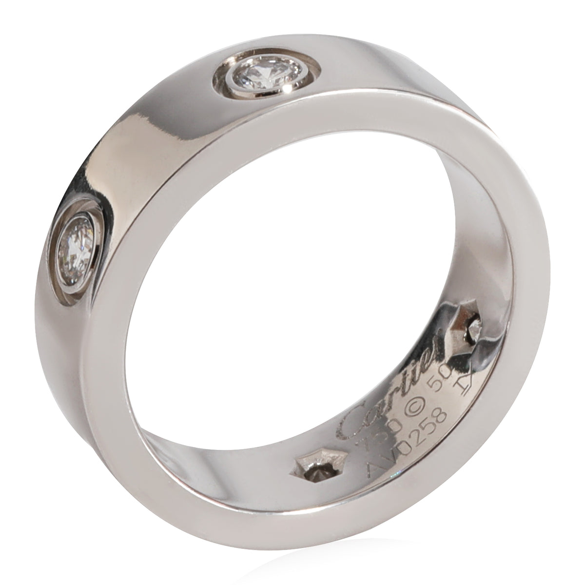 Love Ring, 6 Diamonds (White Gold)