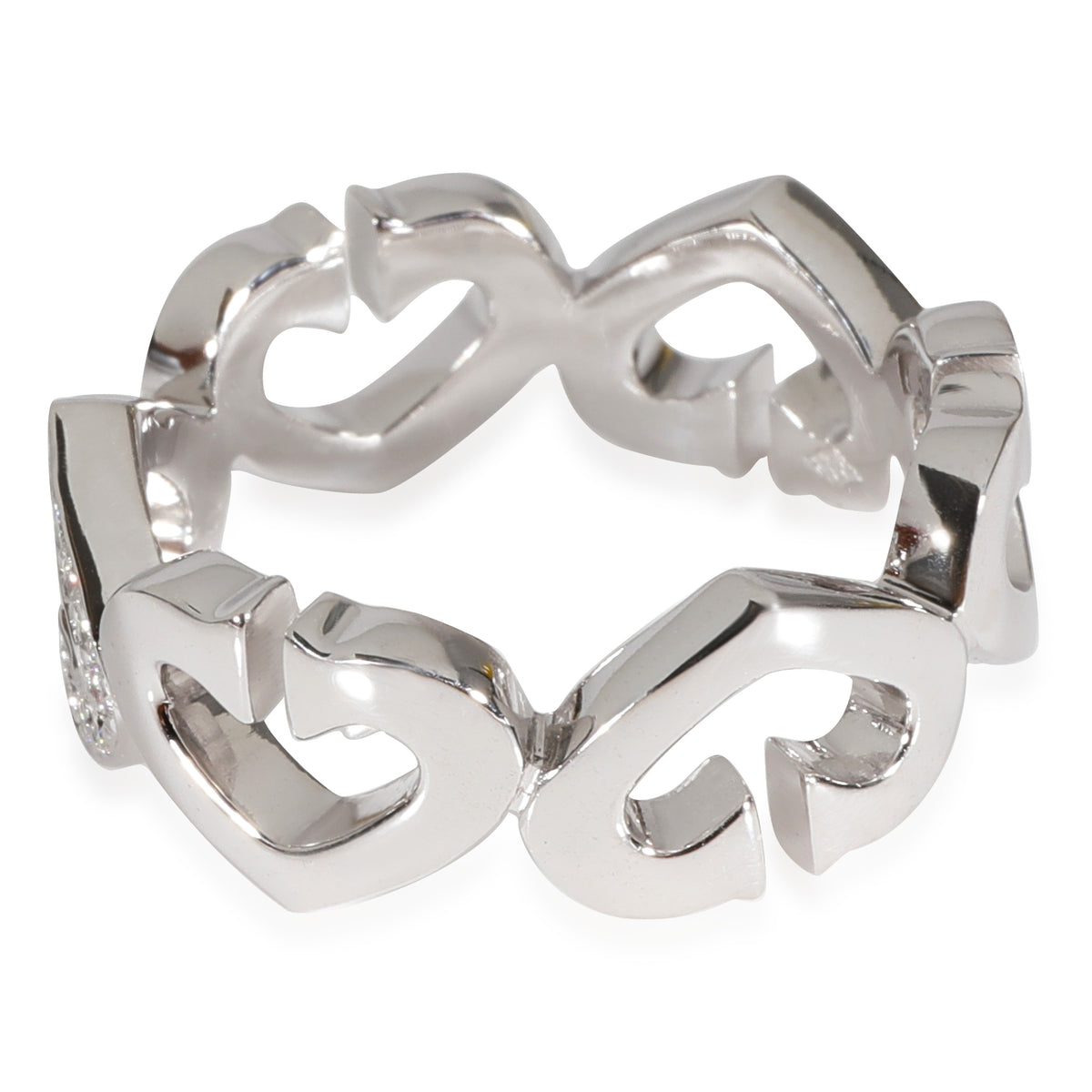 C Heart De Cartier Ring (White Gold)