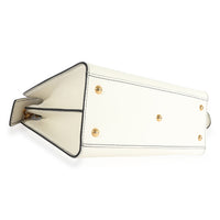 White Smooth Leather D-Bee Tote
