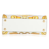 x Versace Fendace Gold Baroque & White FF Motif Mini Peekaboo