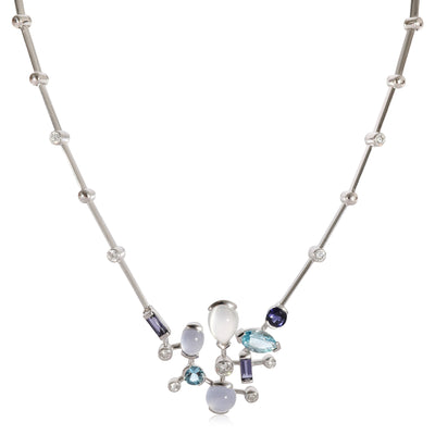 Meli Melo Necklace (White Gold)