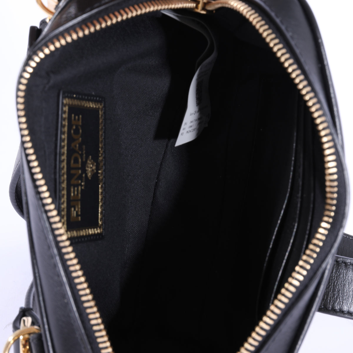Fendi x Versace Fendace Black Logo Print Camera Case Handbag ad1