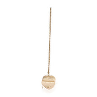Chanel Metallic Gold Quilted Lambskin Heart Coin Purse Necklace Handbag av