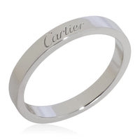 C De Cartier Wedding Band in Platinum