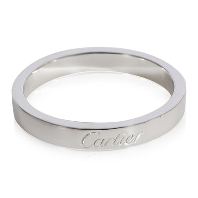 C De Cartier Wedding Band in Platinum