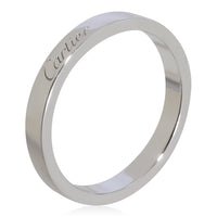 C De Cartier Wedding Band in Platinum