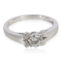 Ballerine Diamond Engagement Ring in Platinum F VVS2 0.35 CT