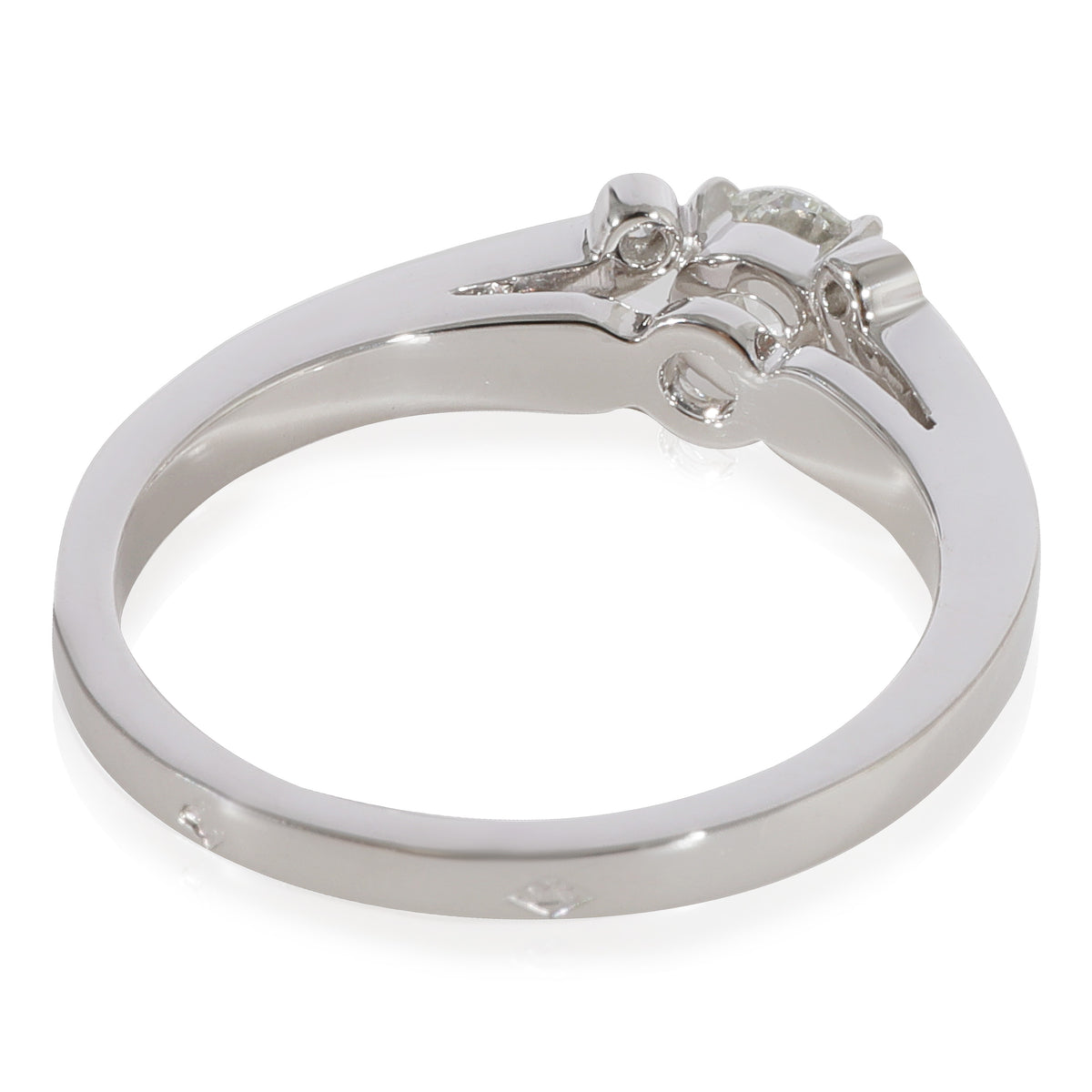 Ballerine Diamond Engagement Ring in Platinum F VVS2 0.35 CT