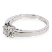 Ballerine Diamond Engagement Ring in Platinum F VVS2 0.35 CT